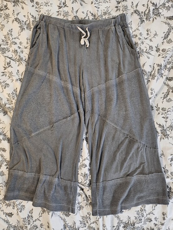 POL Pants - Casual Wide-Leg Drawstring Lounge Pants — Gray